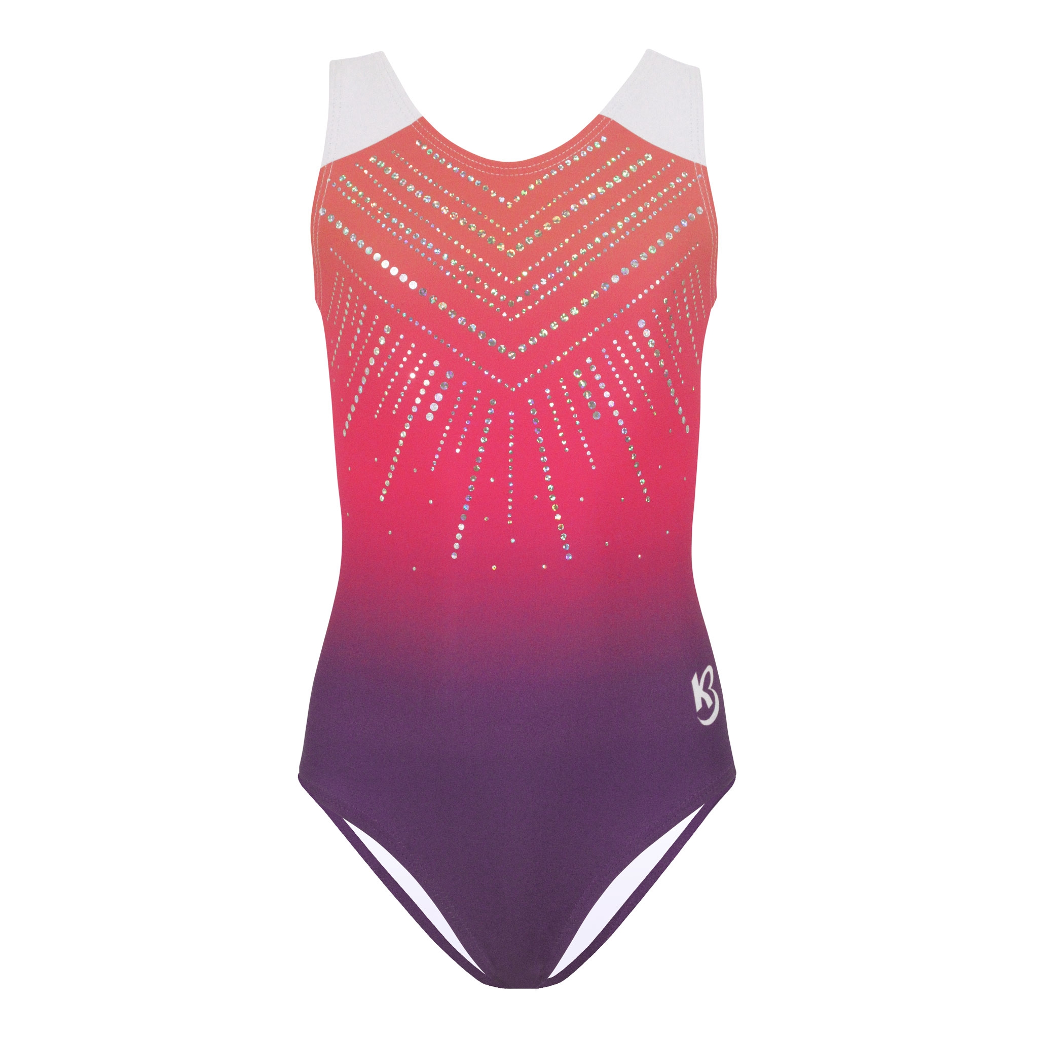 Orange Pink Purple Ombre Sparkly Leotard