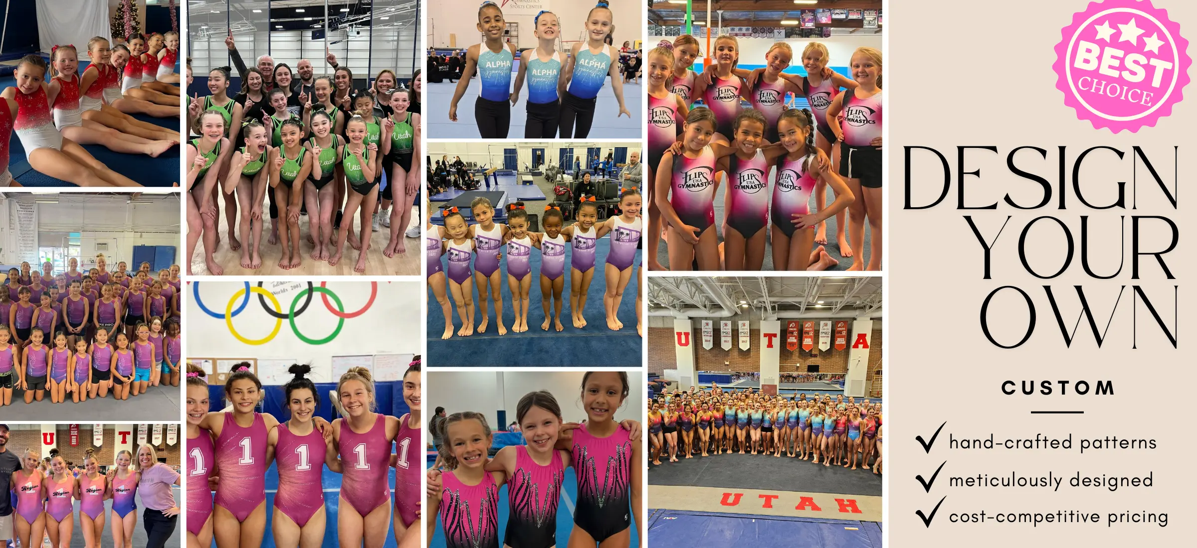 Custom Gymnastics leotards by k-Bee Leotards
