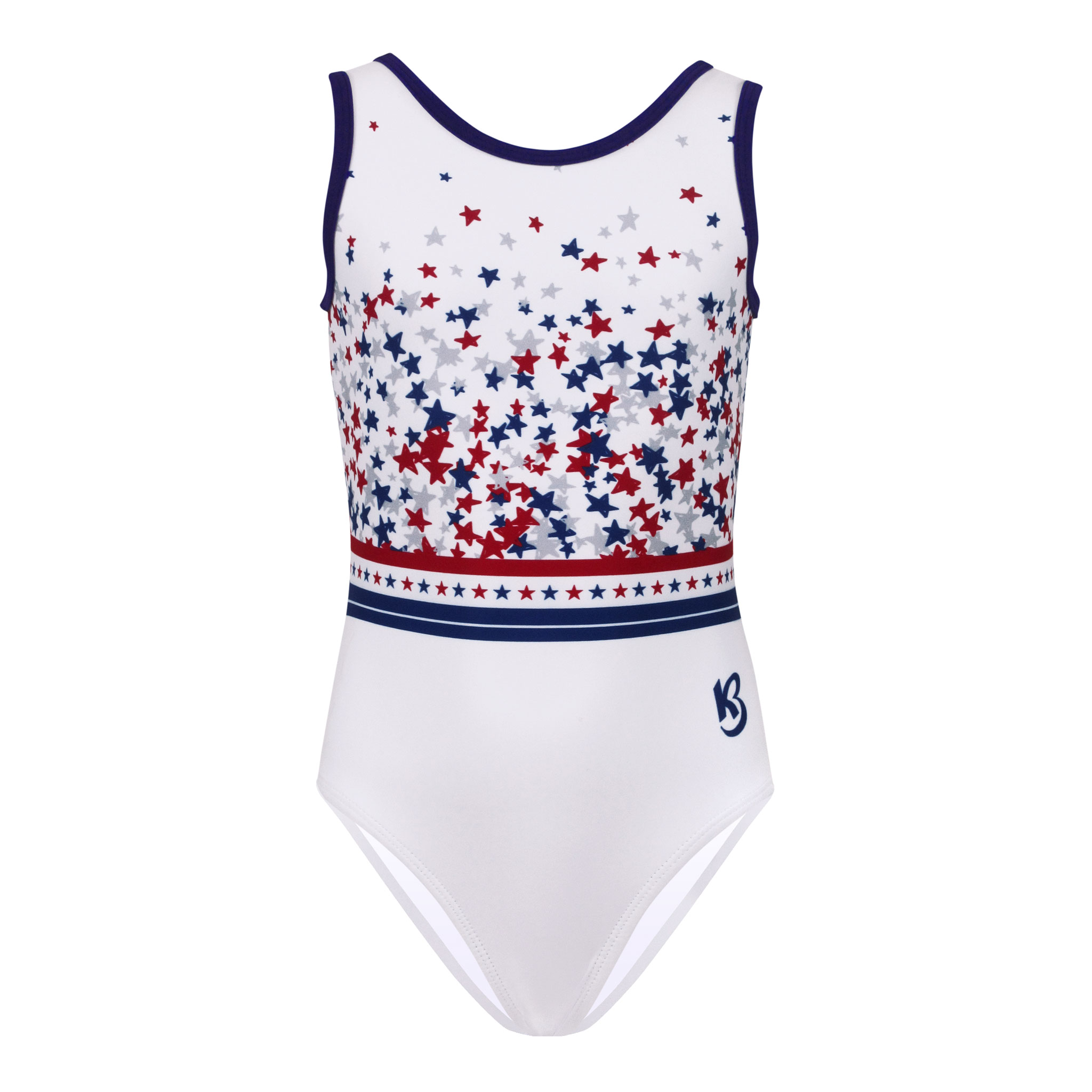 Red, White and Blue Patriotic Gymnastics Leotard