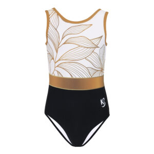 Gold Floral Gymnastics Leotard