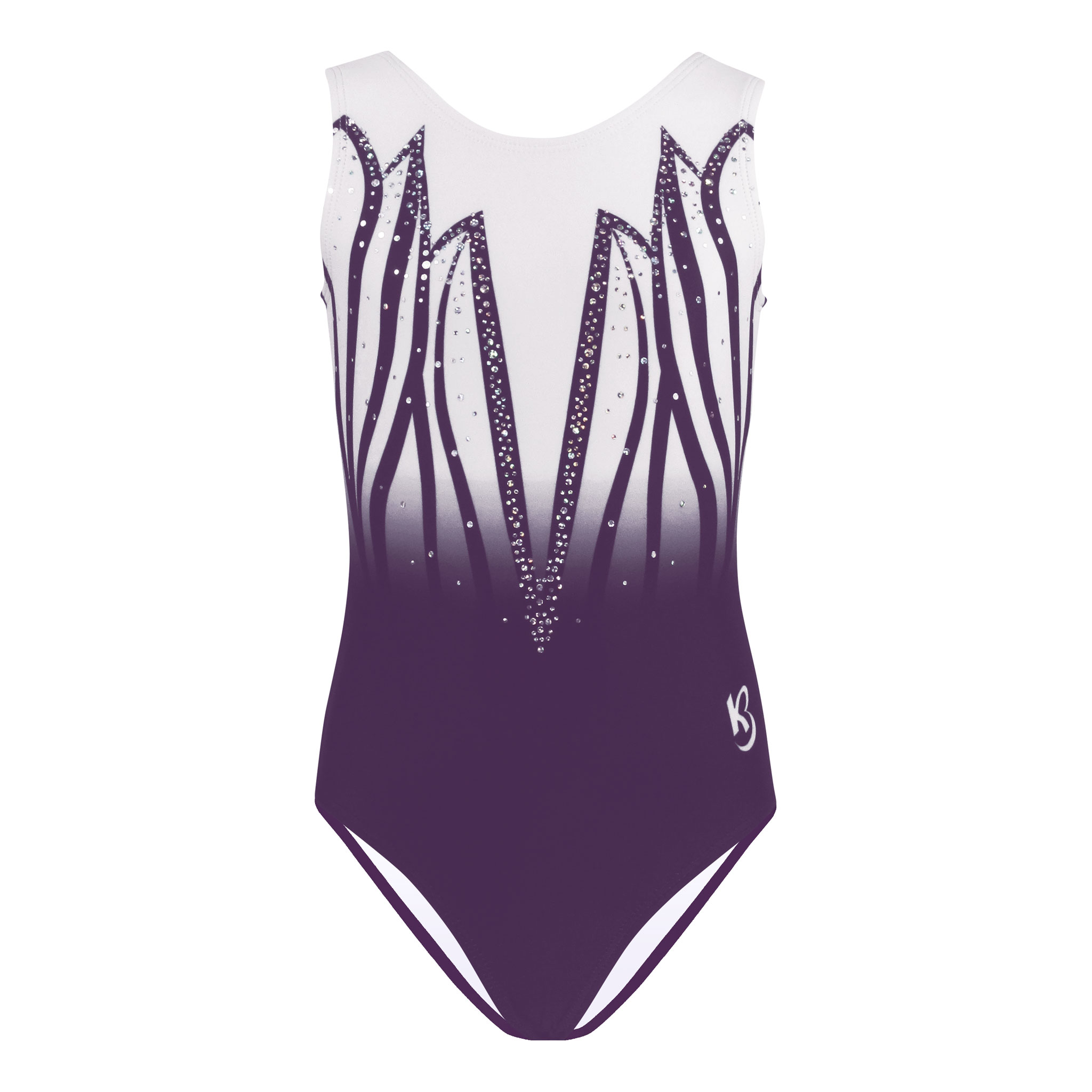 Purple Ombre Sparkly Girls Gymnastics Leotard