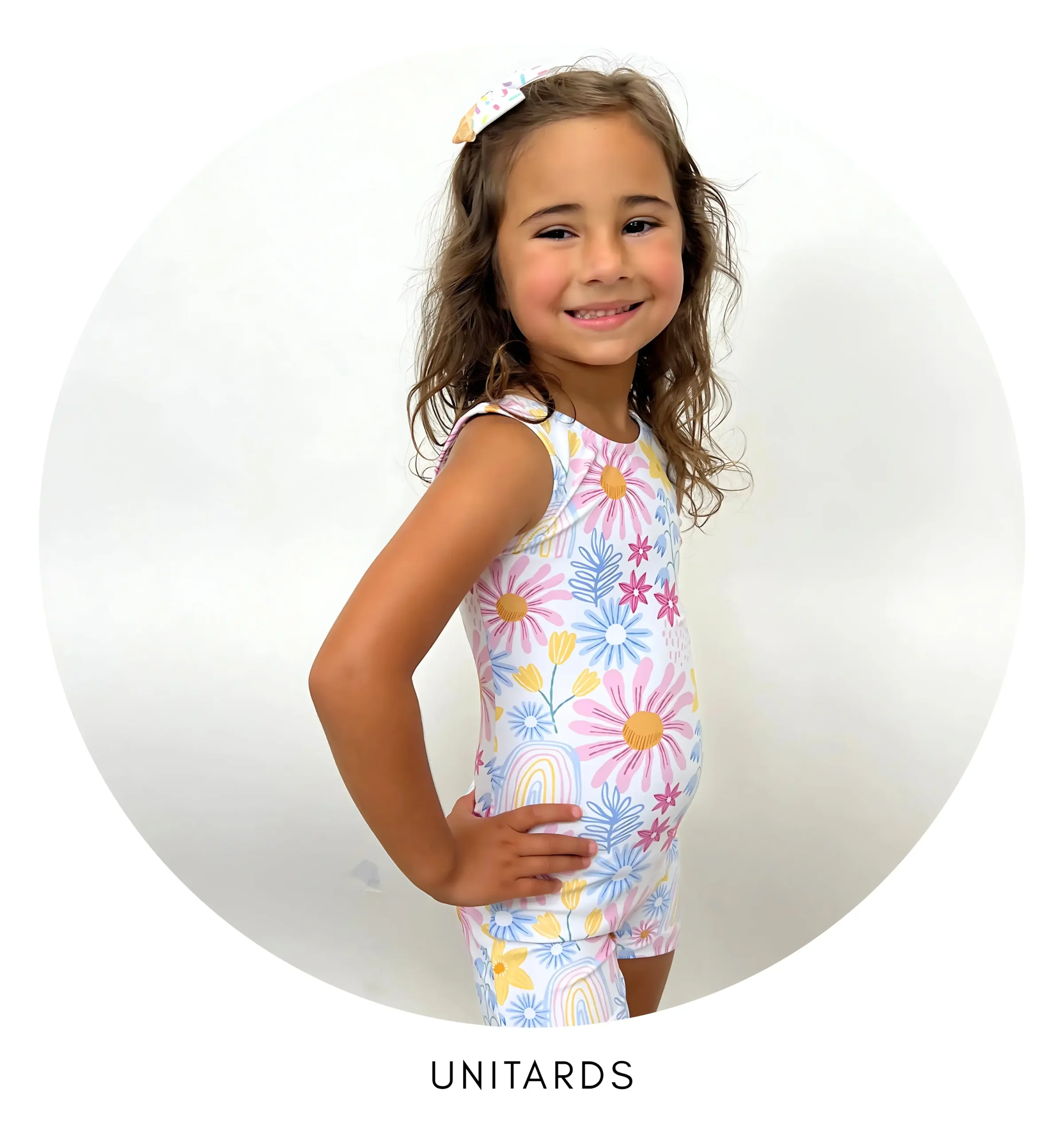 Girls leotards with shorts attached, unitards by k-Bee Leotards