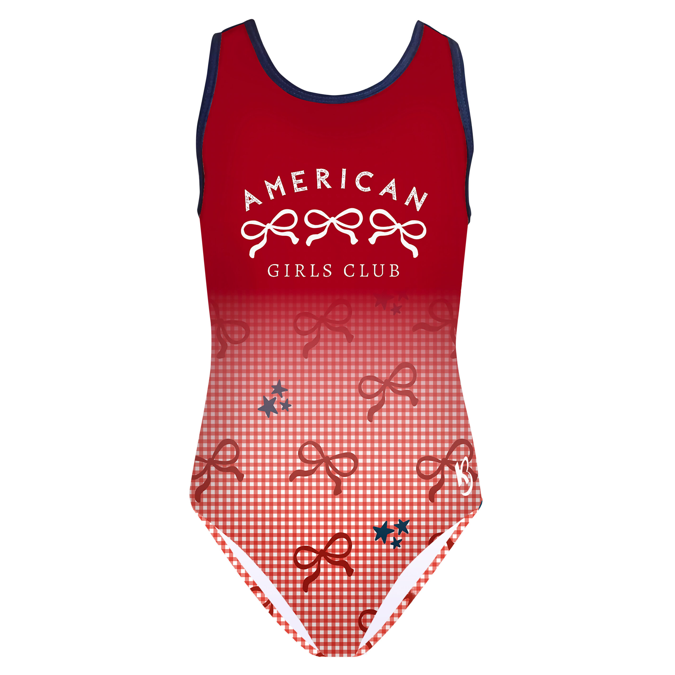 girls patriotic gymnastics leotard